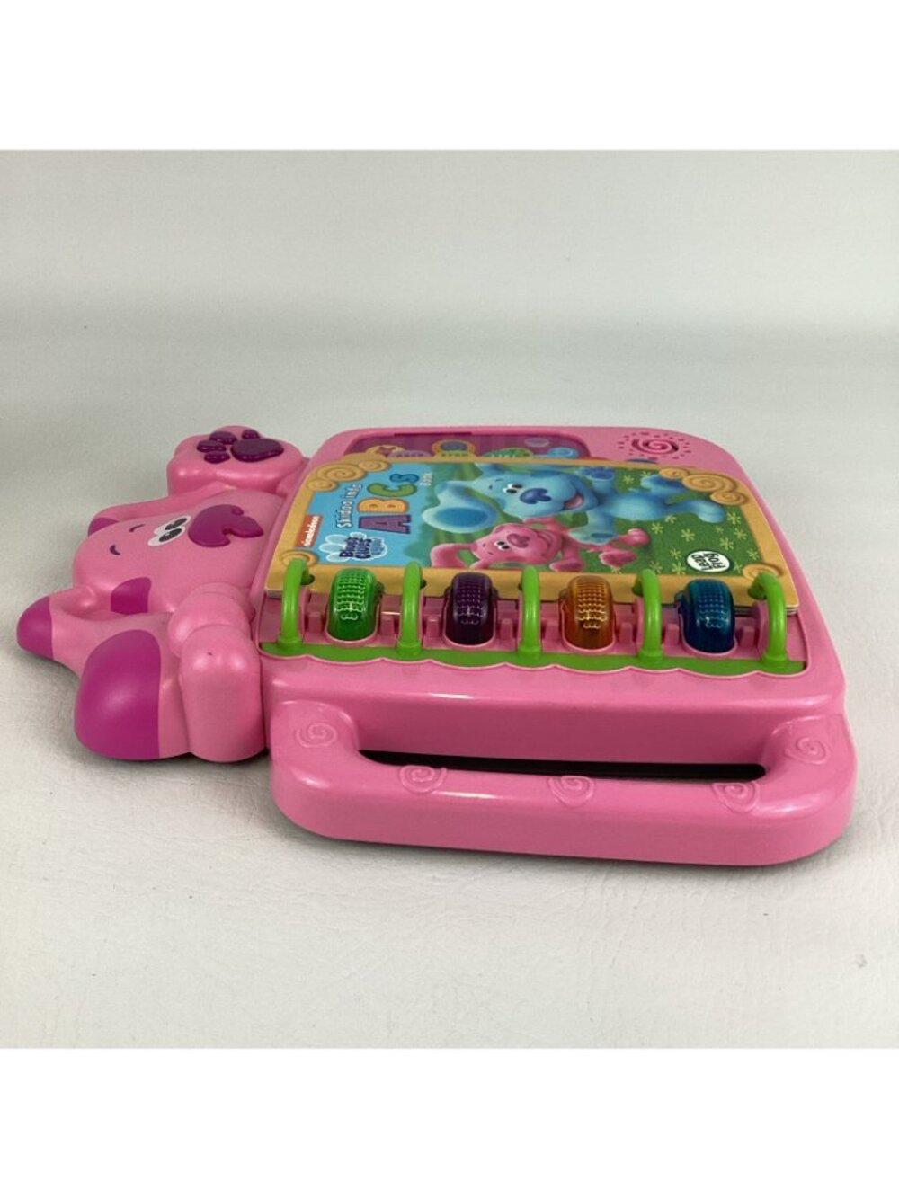 Magenta Plush Bundle Leap Frog Blue's Clues Skidoo Into ABC's Electronic Book - Picture 6 of 13